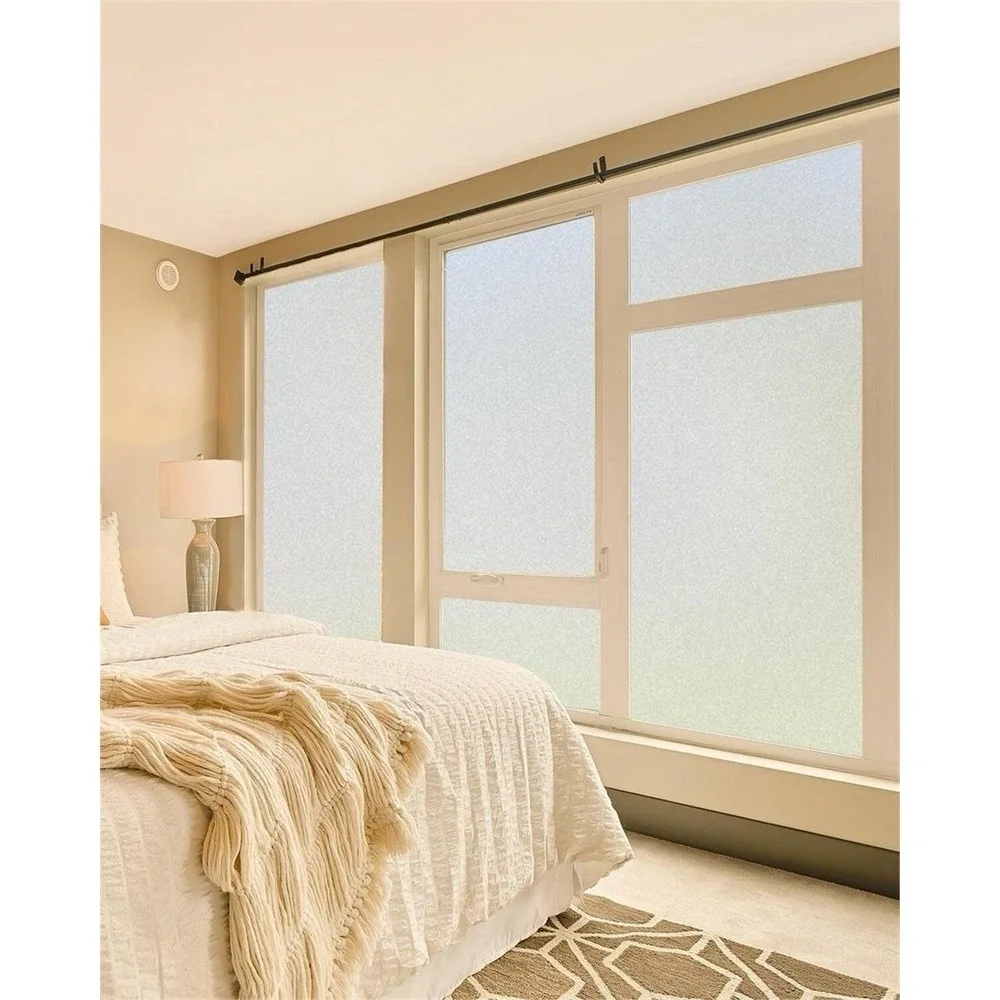 Frosted Glass Window Privacy‎ Film for Door Static Cling Tint for Home Anti-UV